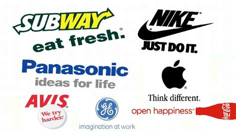 Famous Slogans And Logos