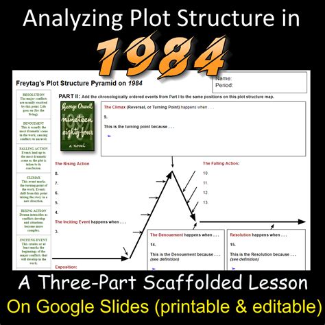 Mapping Analyzing Plot Structure Lesson Worksheets Activity