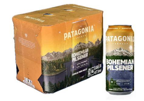 CERVEJA PATAGONIA BOHEMIAN PILSENER 473 ML CX 6UN Gmaxx