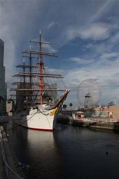 Nippon Maru Sailing Yokohama Japan