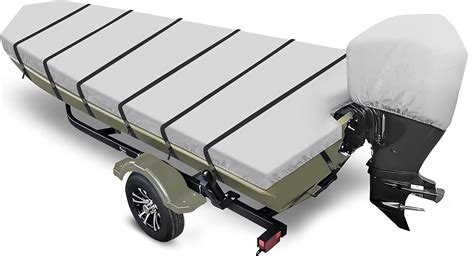 Amazon Fuprosico Jon Boat Cover 14ft 600D Heavy Duty Trailerable