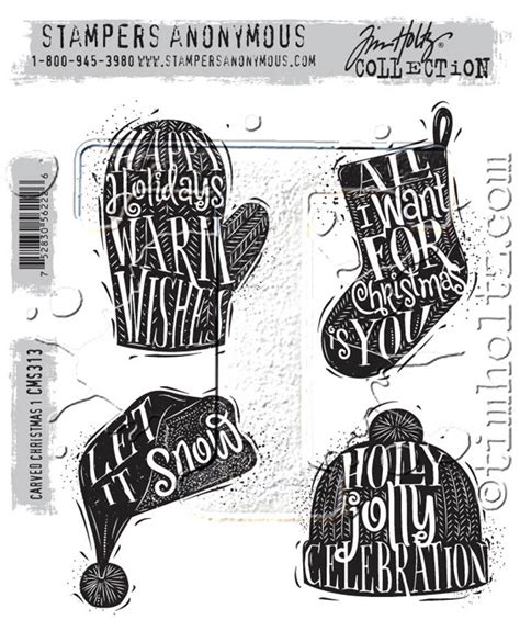 Stamper S Anonymous Tim Holtz Cling Mounted Rubber Stamp Set