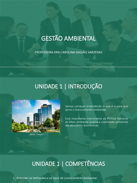Pos Graduação Licenciamento Ambiental - Licenciamento Ambiental: Tipos e Processos | PDF | Declaração de ...