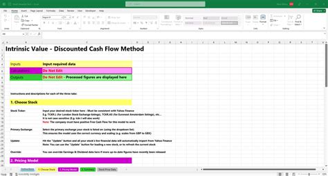 Stock Intrinsic Value Calculator Etsy