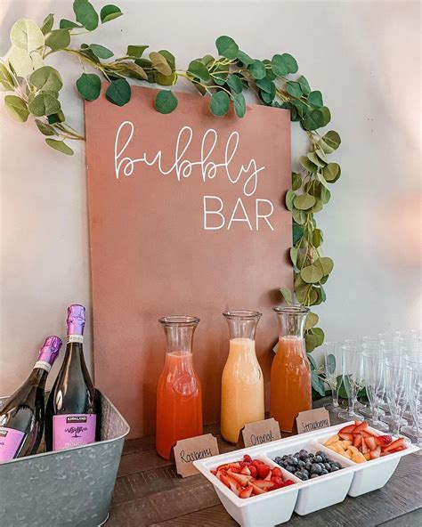 Bridal Shower Mimosa Bar Bridal Shower 101 Bubbly Bridal Shower Mimosa Bar Bridal Shower