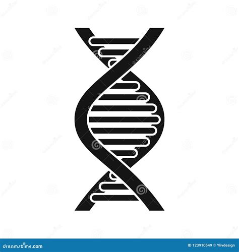 Icono Del Filamento De La DNA Estilo Simple Stock de ilustración