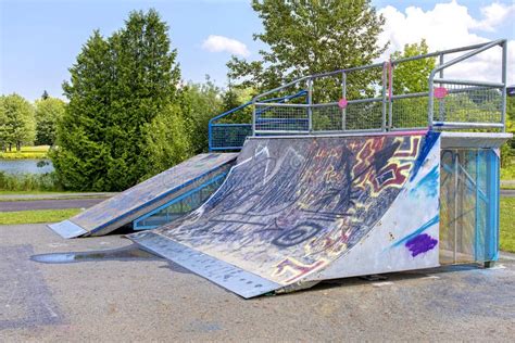 Skateboard Ramp stock image. Image of leisure, active - 177299201