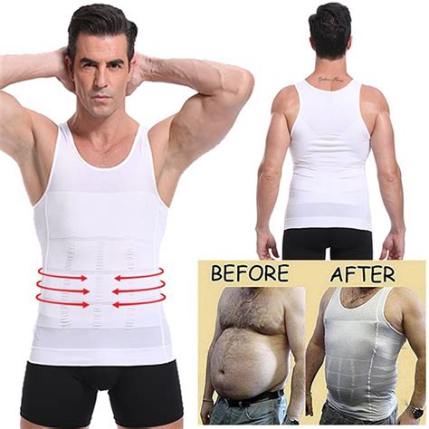 Men S Slimming Body Shaper Male Compression Shirt Shapewear Vest Tank