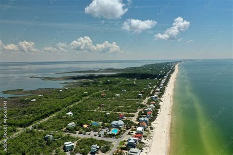 St. George Island, Florida - Aerial Views of the Beaches in 4K Stock ...