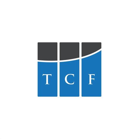 TCF letter design.TCF letter logo design on white background. TCF ...