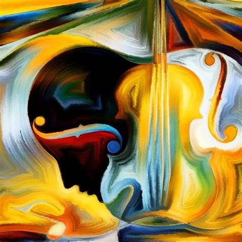 Inner Life Of Music Abstract Musical Art Performing Arts Poster