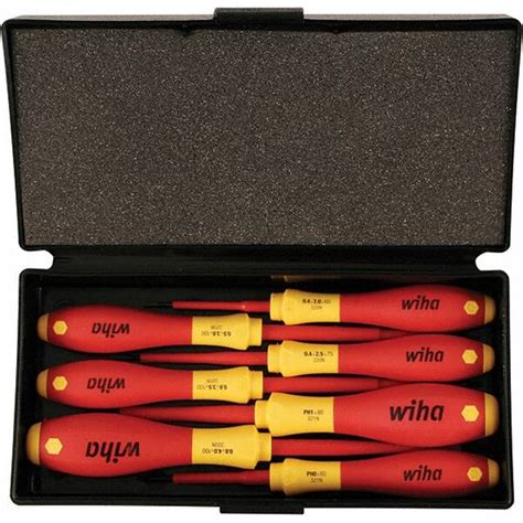 Wiha Piece Slotted Phillips Square Screwdriver Set