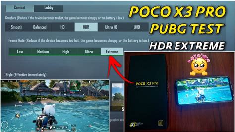 POCO X3 Pro Pubg Test HDR EXTREME Poco X3 Pro Pubg Graphics Test