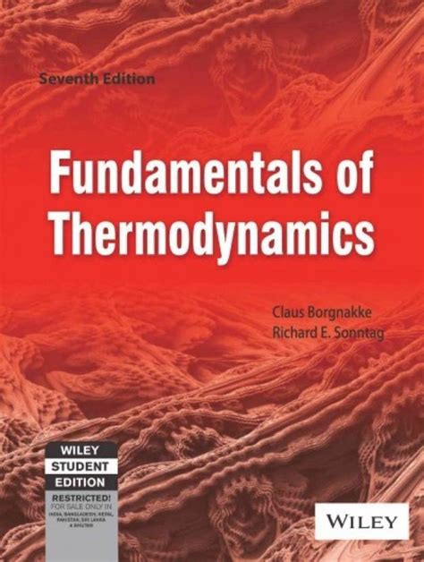 Fundamentals Of Thermodynamics Th Edition Solution Manual Claus