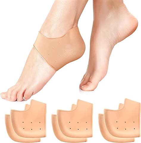 3 Paar Gel Fersenpolster Fersenschutz Silikon Pads Heel Protector