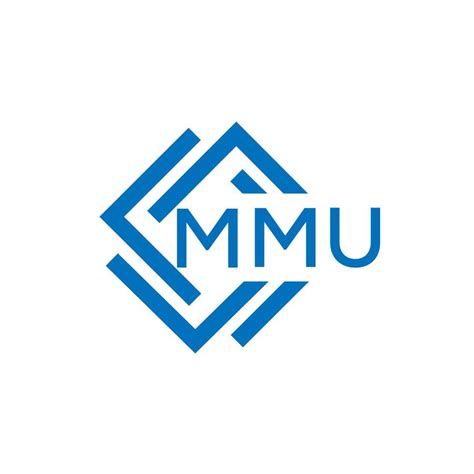 MMU letter logo design on white background. MMU creative circle letter ...