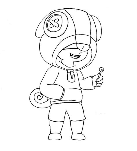 Brawl Stars Coloring Page Werewolf Leon Coloringbay Porn Sex Picture