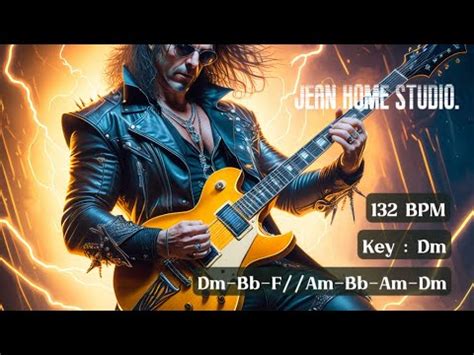 Guitar Backing Track In Dm Dm Bb F Am Bb Am Dm 132 BPM 4 4 YouTube