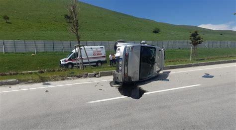 Direksiyon Hakimiyetini Kaybeden Otomobil Takla Att Alo