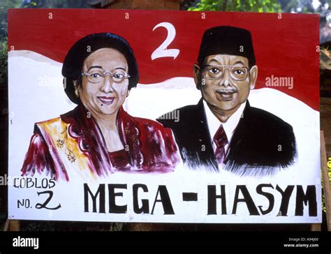 Large hand painted political poster Bali Indonesia Stock Photo - Alamy