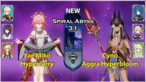 Yae Miko Hypercarry Cyno Hyperbloom Genshin Impact Spiral Abyss