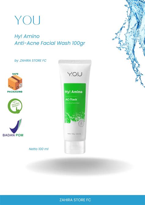 You Hy Amino Anti Acne Facial Wash Gr Cuci Muka Na You Hy Amino