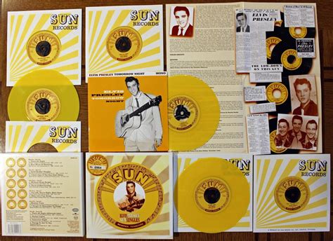 Popsike Rare Elvis Presley Sun Singles Set Yellow Vinyl