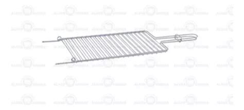 Grelha Dobrável Reta Para Churrasqueira 17x60 Cm Entrega grátis