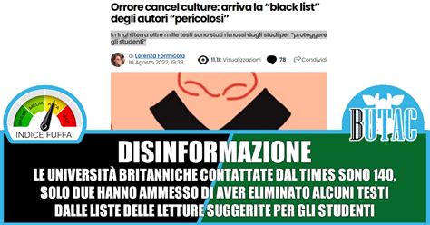 La Black List Degli Autori Pericolosi Butac Bufale Un Tanto Al Chilo