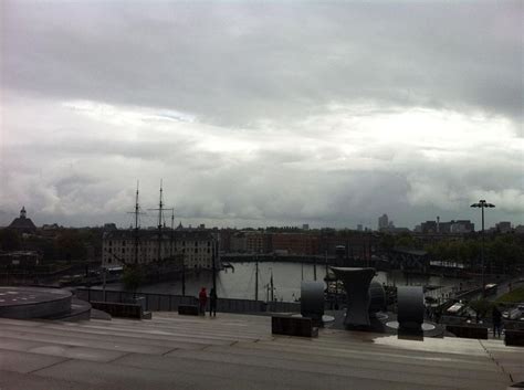 roof terace of the NEMO Museum in Amsterdam, The Netherlands | Rainy weather, The netherlands ...