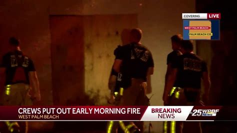 West Palm Beach Fire Crews Battle Early Morning Apartment Fire