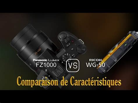 Panasonic Lumix FZ1000 II Vs Ricoh WG 50 Une Comparaison De