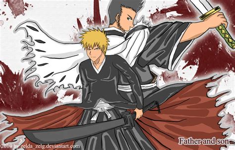 Bleach Father And Son By Zeldazelg On Deviantart