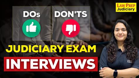 DOS AND DON TS FOR JUDICIARY INTERVIEWS HOW TO APPEAR IN INTERVIEWS