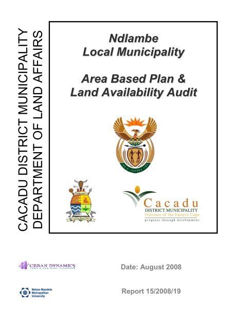 Ndlambe Abp Aug Pdf Provincial Spatial Development Plan