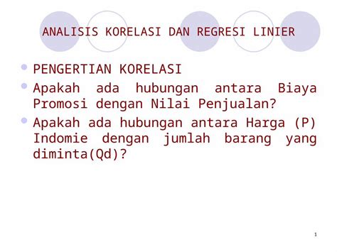 Ppt Korelasi Dan Regesi Sederhana Ppt Dokumen Tips