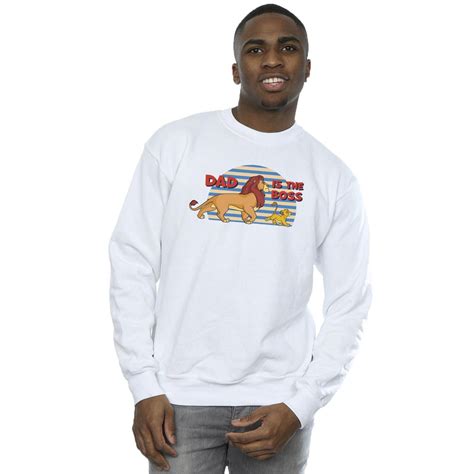 Disney Mens The Lion King Dad Boss Sweatshirt Walmart