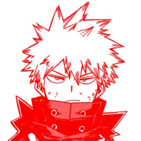 Bakugo Katsuki Pfp Red Manga My Hero Academia Anime Wall Art Red