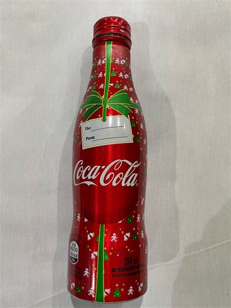 Garrafa Coca Cola Alumínio Natal Produto Vintage e Retro Coca Cola