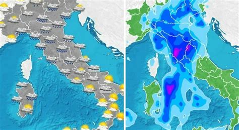 Meteo Maltempo Sull Italia Piogge Abbondanti E Forti Raffiche Di