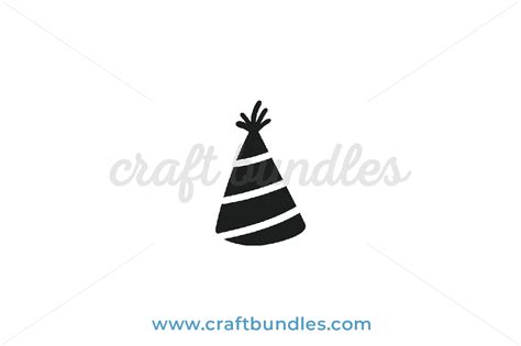 Party Hat Svg Cut File Craftbundles