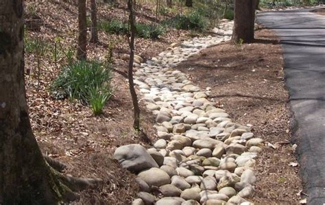 Innovative Dry Creek Beds And Drainage Solutions Backyard Grass