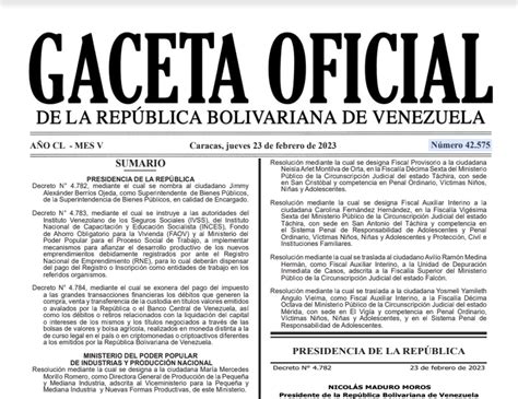 Publican En Gaceta Oficial El Decreto Que Exonera El Igtf Que Estar