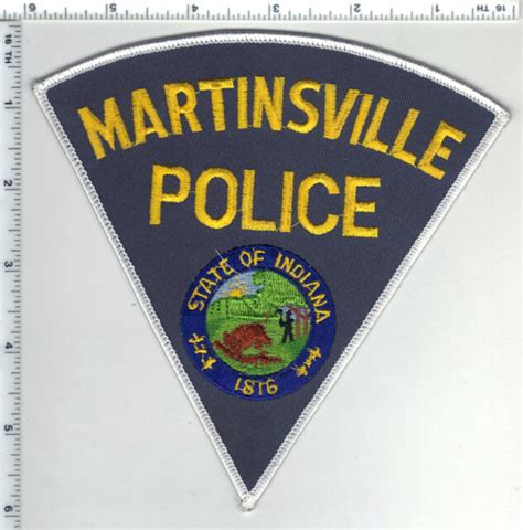 Martinsville Police Indiana Shoulder Patch New From The 1980s Ebay