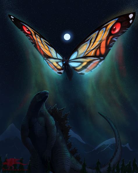 Godzilla And Mothra By Drakesaurian On Deviantart