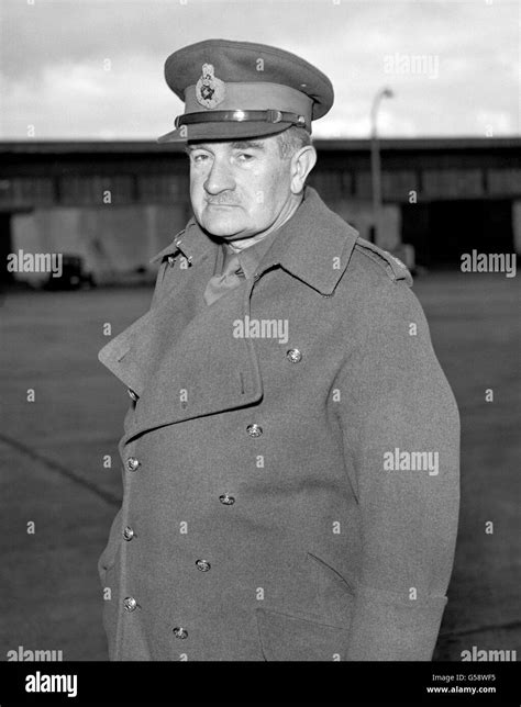 Field Marshal Sir William Slim Uncle Bill At London Airport After A