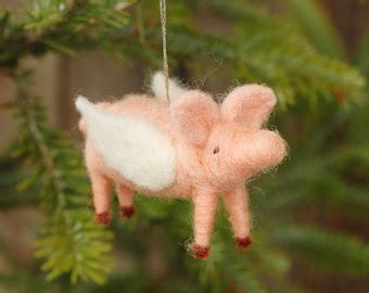 Items Similar To Reserved For Imanford When Pigs Fly Ooak Needle Felted