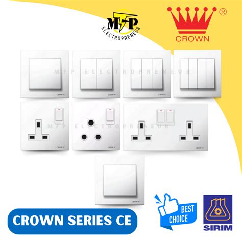 Sirim Crown Switch Socket Outlet Ce Series Sirim Approved Switch Socket Switches Outlet