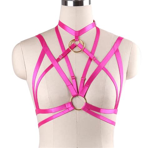 Aliexpress Buy Sexy Lingerie Pastel Goth Rave Fetish Body Harness