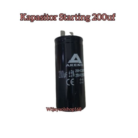 Jual Kapasitor Capacitor Starting 200uf 200 Mikro MFD 250v Model Soket